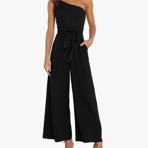 Elegant Black One-Shoulder Jumpsuit